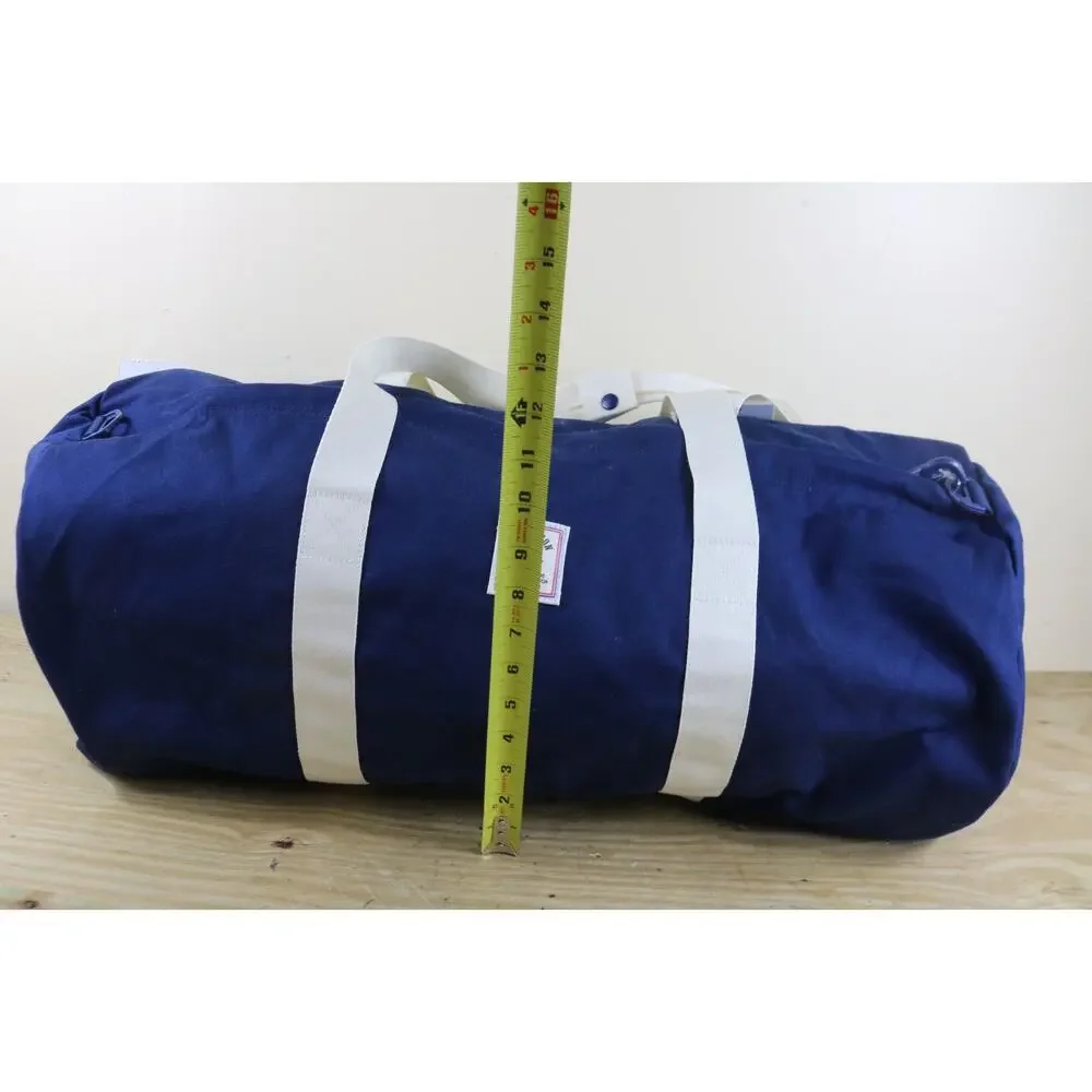 New Champion Bag Mens Large Blue Red Logo Canvas Duffle Adjustable Strap